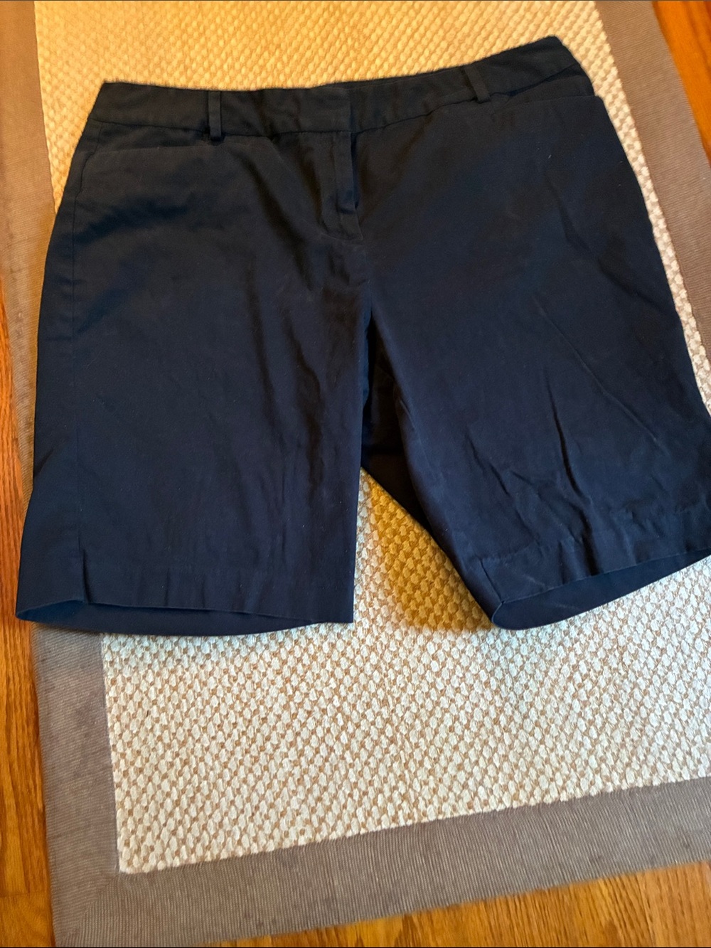 Talbots Navy Tailored Bermuda Shorts